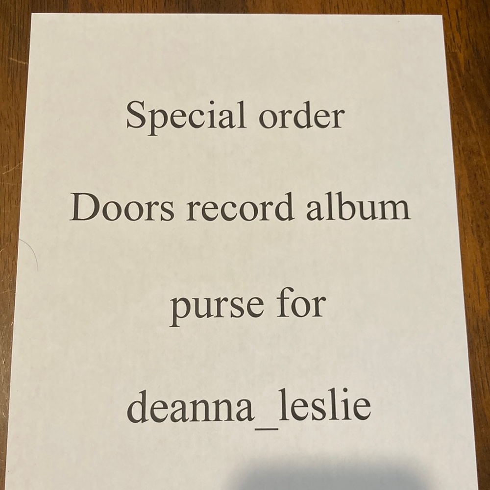 Special Order Custom Record Album Purse for deanna_leslie